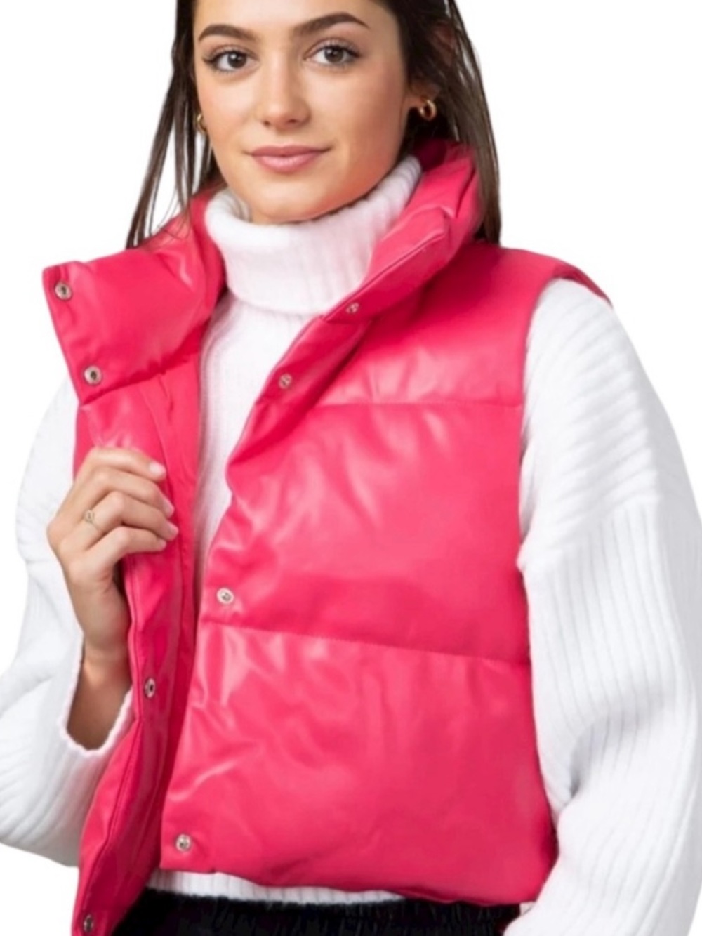 Simply Southern Hot Pink Puffer Vest